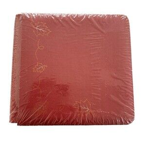 Creative Memories Scrapbook Album  7x7 Orange Spice Fall Leaves w/ pages SEALED